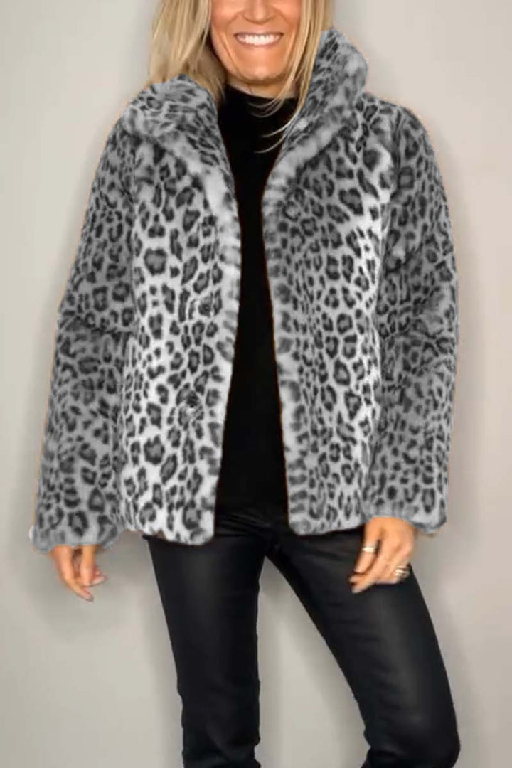Ashtine™ | Veste Léopard Élégante