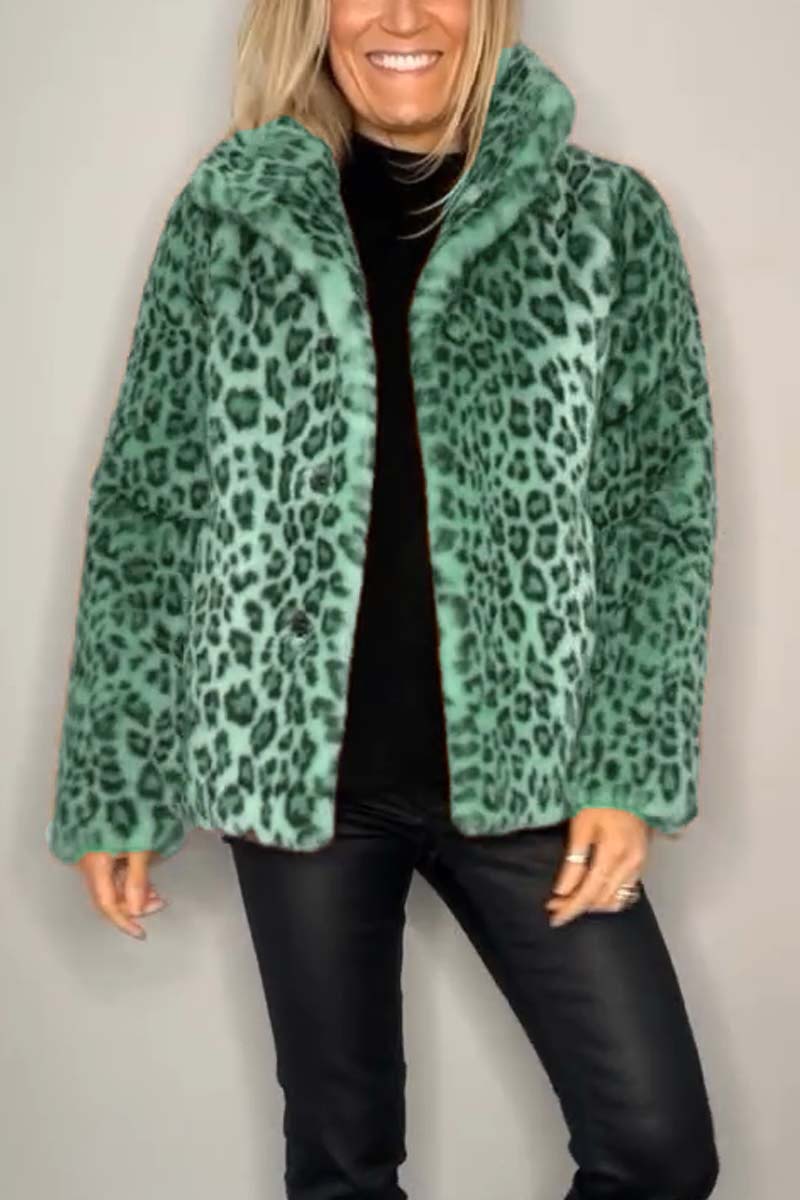 Ashtine™ | Veste Léopard Élégante