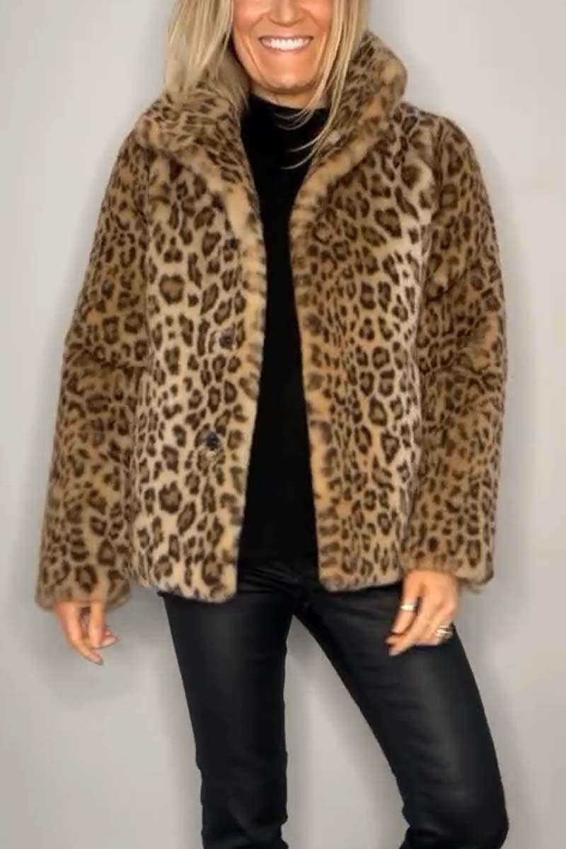 Ashtine™ | Veste Léopard Élégante