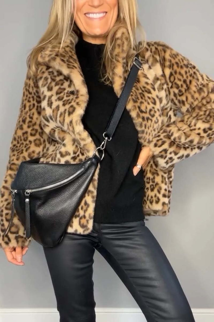 Ashtine™ | Veste Léopard Élégante
