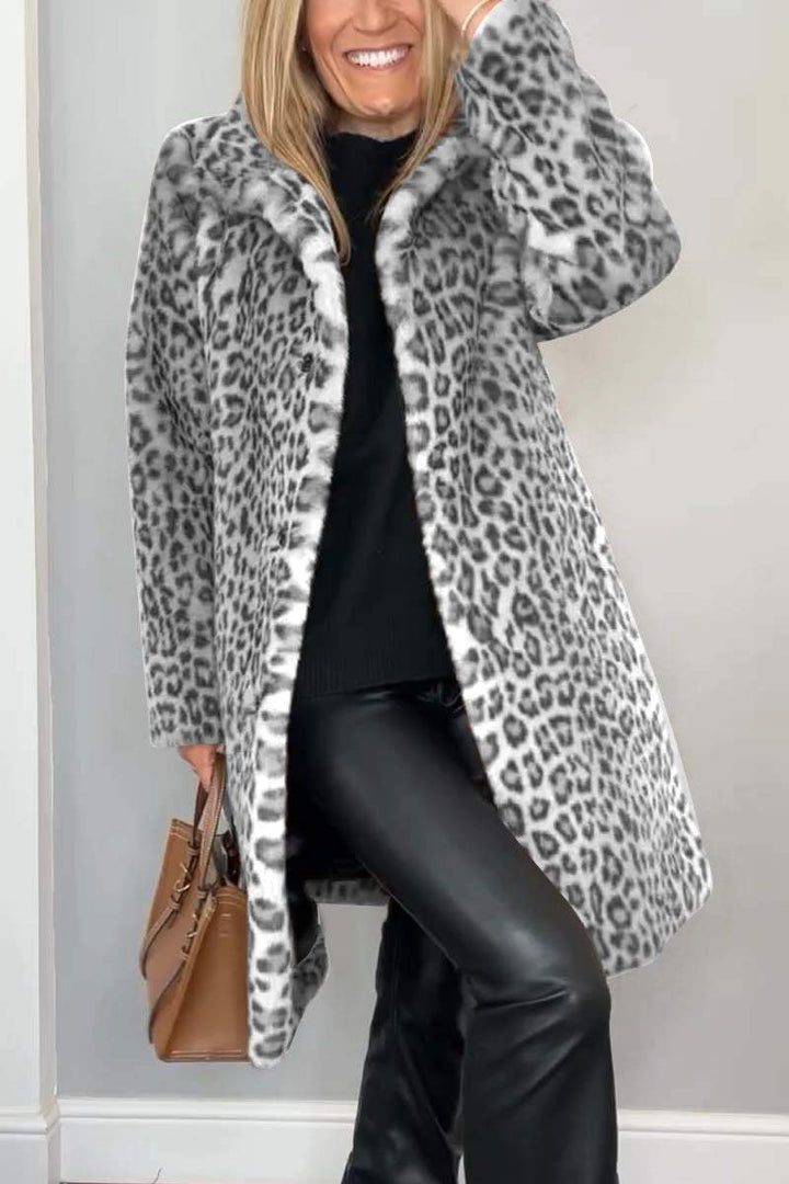 Ashtine™ | Veste Léopard Élégante