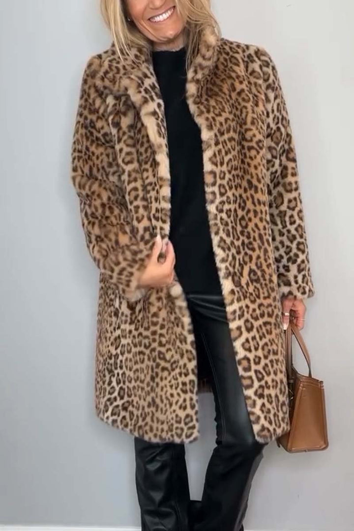 Ashtine™ | Veste Léopard Élégante