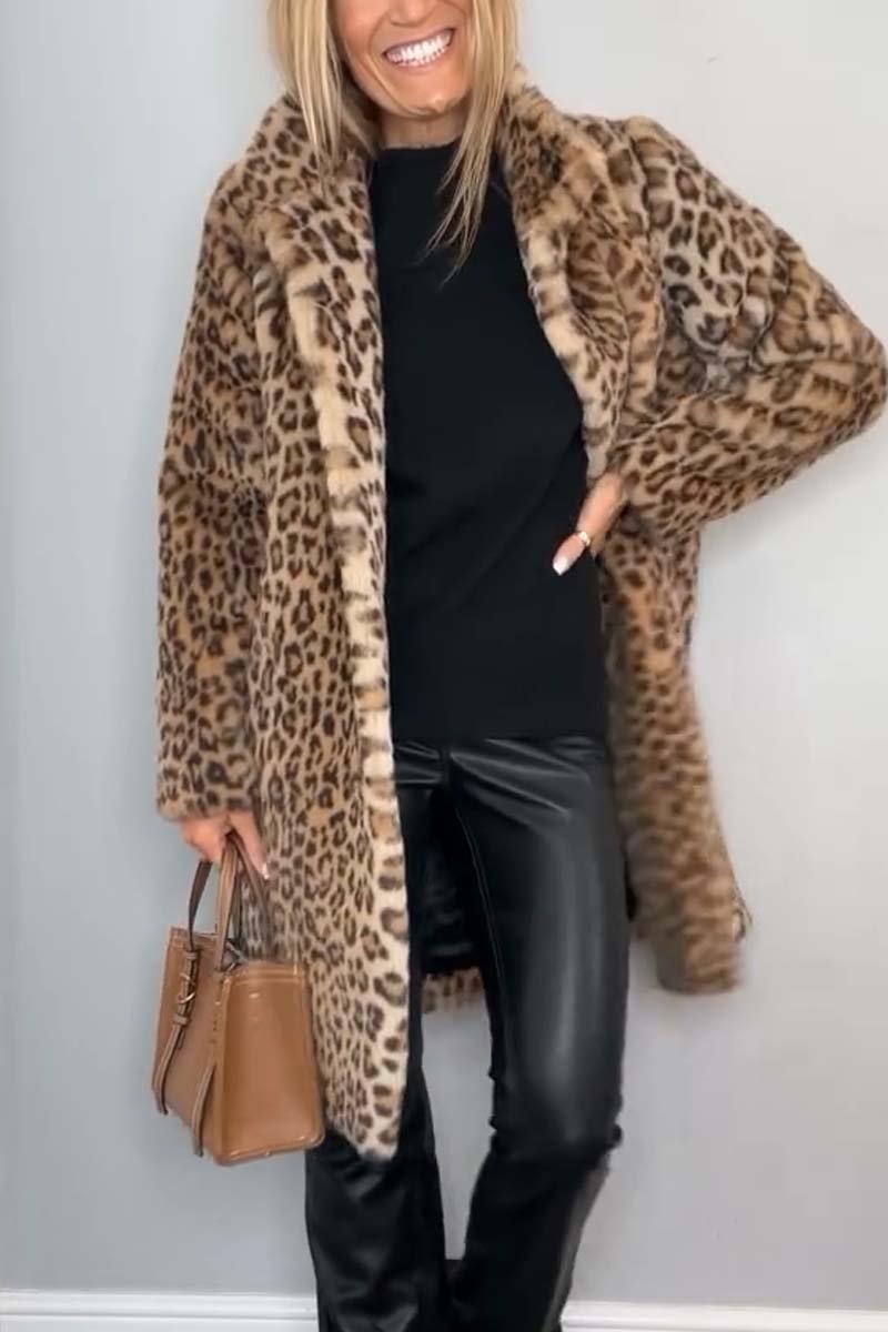 Ashtine™ | Veste Léopard Élégante