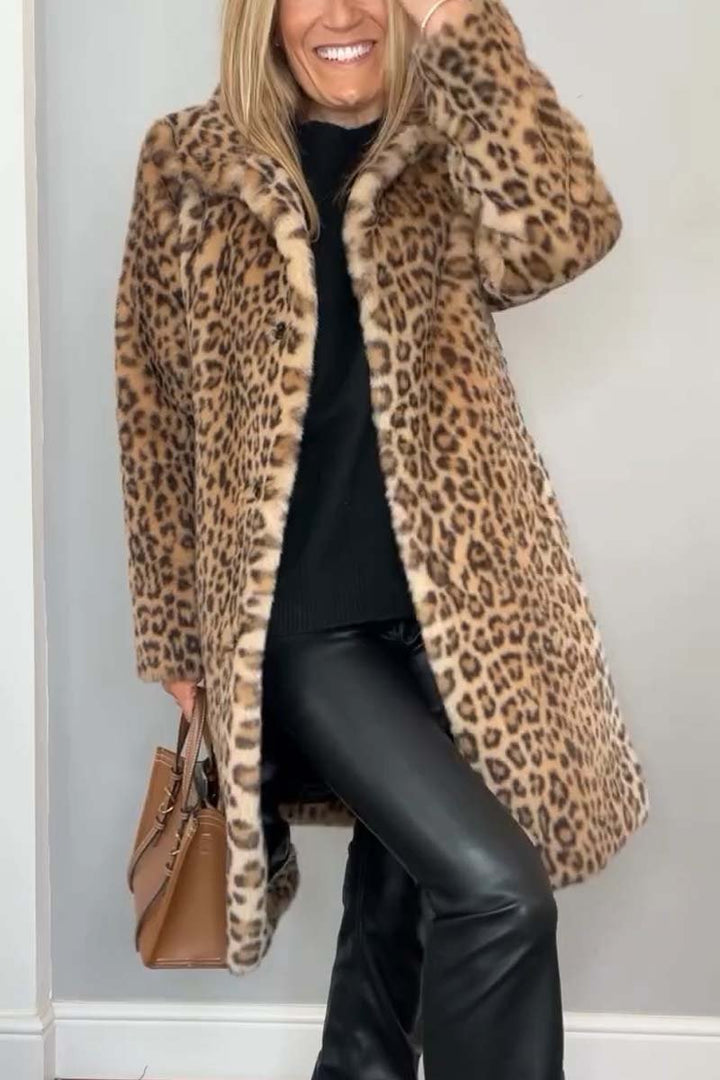Ashtine™ | Veste Léopard Élégante